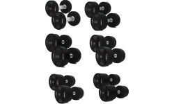 HPC SET SET OF POLYURETHANE Dumbbells 2 x 2.5 - 50 KG CPU (1050 KG) HMS