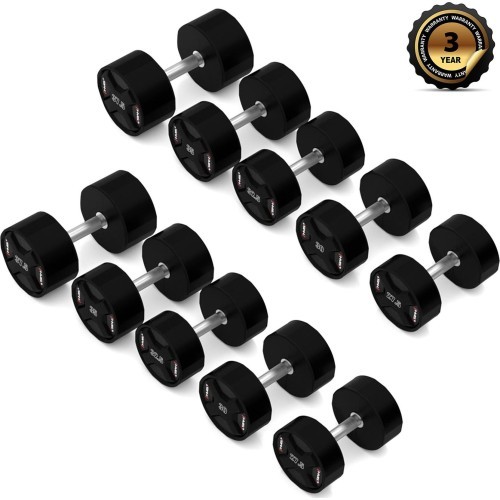 HPC SET SET OF POLYURETHANE Dumbbells 2 x 27.5 - 37.5 KG CPU (325 KG) HMS