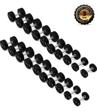 HPC SET SET OF POLYURETHANE Dumbbells 2 x 2.5 - 25 KG CPU (275 KG) HMS