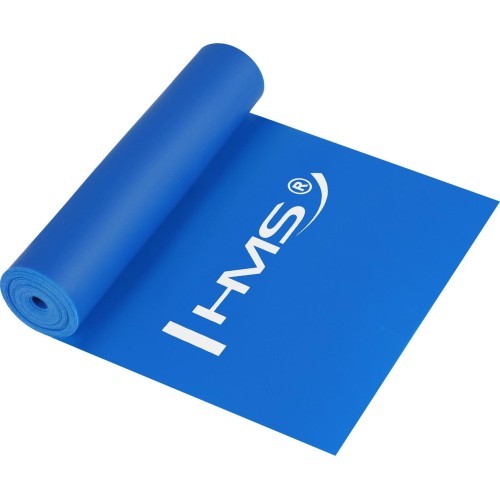 Fitnesa pretestības gumija HMS GU01, zila, 1200x120x0,4 mm