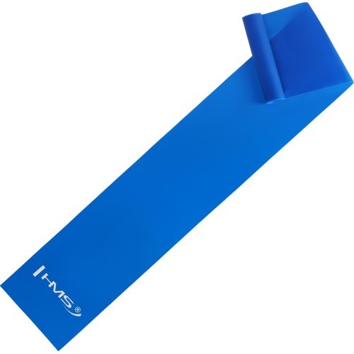 Fitnesa pretestības gumija HMS GU01, zila, 1200x120x0,4 mm
