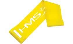 Vingrošanas gumija HMS GU04 (dzeltena) 500 x 50 x 0,4 mm