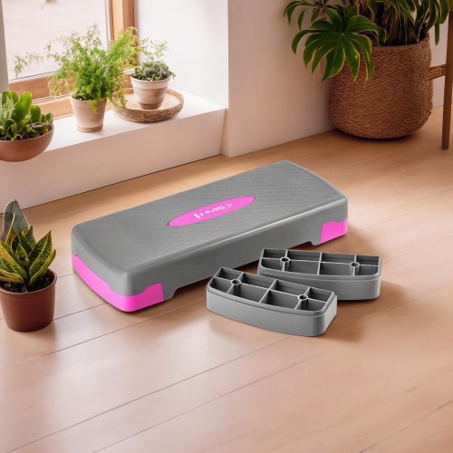 AS003 GRAY/PINK AEROBIC STEP HMS