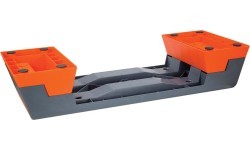 Aerobikas platforma AS007 melna/oranža HMS Premium