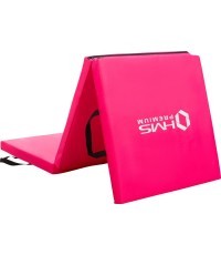 HMS Premium saliekamais vingrošanas paklājs MGS02 1800x600 mm, rozā krāsā