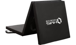 Salokāms vingrošanas matracis MGS02 1800x600 mm, melns, HMS Premium