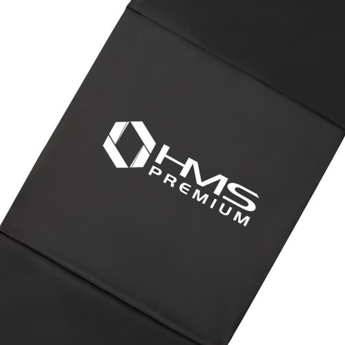 Salokāms vingrošanas matracis MGS02 1800x600 mm, melns, HMS Premium