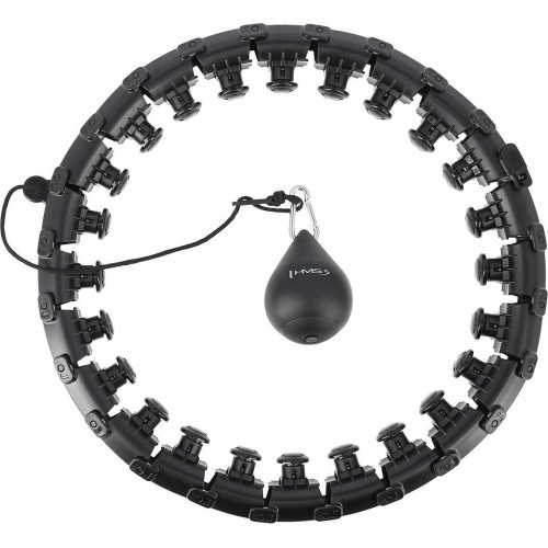 HHW01 HULA HOOP BLACK WITH WEIGHT HMS