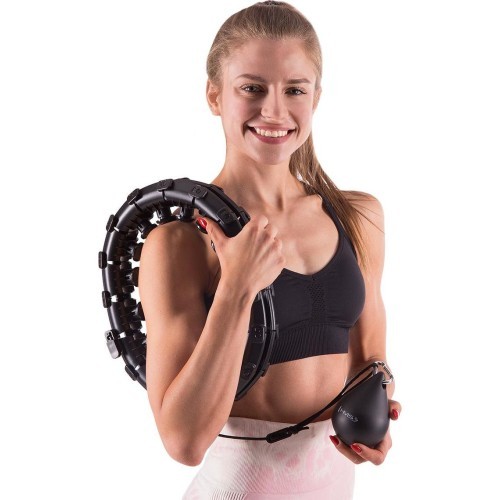 HHW01 HULA HOOP BLACK WITH WEIGHT HMS