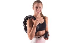 HHW01 HULA HOOP BLACK WITH WEIGHT HMS