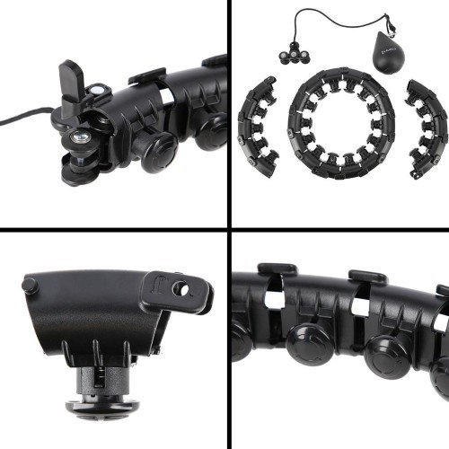 HHW01 HULA HOOP BLACK WITH WEIGHT HMS