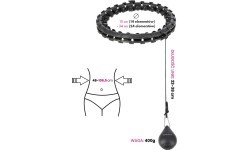 HHW01 HULA HOOP BLACK WITH WEIGHT HMS