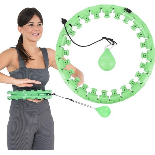 HHW01 HULA HOOP GREEN WITH WEIGHT HMS