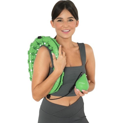 HHW01 HULA HOOP GREEN WITH WEIGHT HMS