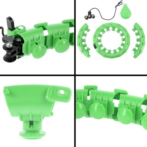 HHW01 HULA HOOP GREEN WITH WEIGHT HMS