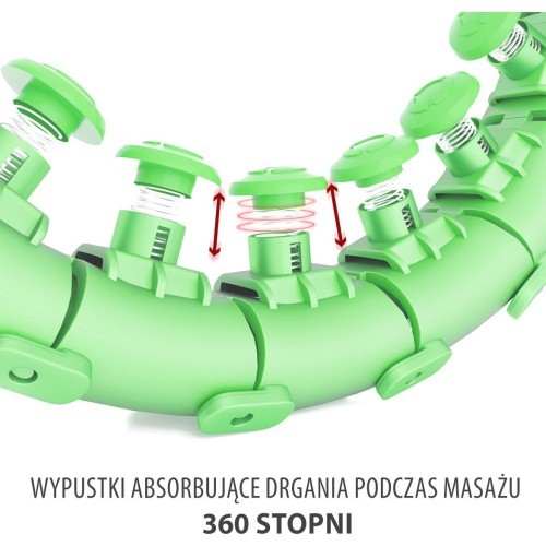 Зеленый обруч с утяжелителем HHW01 HMS