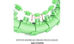 Zaļa vingrošanas stīpa ar svaru HHW01 HMS