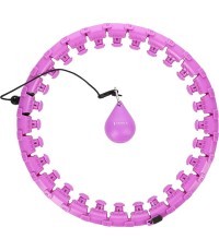 HHW12 PLUS SIZE VIOLET HULA HOOP WITH WEIGHT HMS
