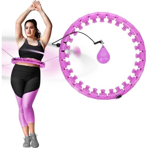 Violeta hula stīpa ar svaru HHW12 Plus Size HMS