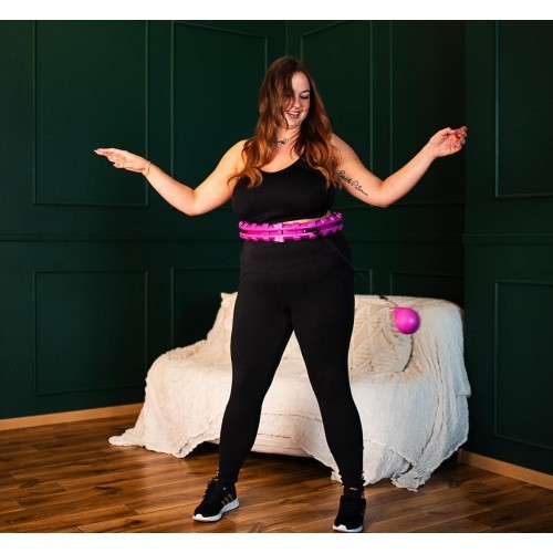 Violeta hula stīpa ar svaru HHW12 Plus Size HMS