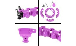 HHW12 PLUS SIZE VIOLET HULA HOOP WITH WEIGHT HMS