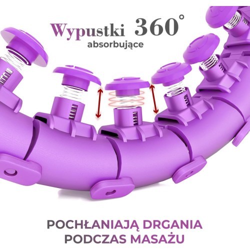 Violeta hula stīpa ar svaru HHW12 Plus Size HMS