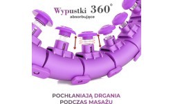Violeta hula stīpa ar svaru HHW12 Plus Size HMS