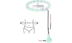 HHW06 GREEN HULA HOOP WITH WEIGHT + COUNTER HMS