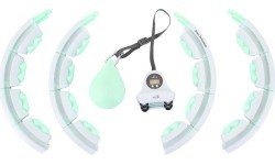 HHW06 GREEN HULA HOOP WITH WEIGHT + COUNTER HMS