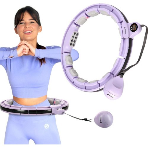 HHM13 HULA HOOP VIOLET MAGNETIC WITH WEIGHT + COUNTER HMS