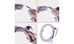 HHM13 HULA HOOP VIOLET MAGNETIC WITH WEIGHT + COUNTER HMS