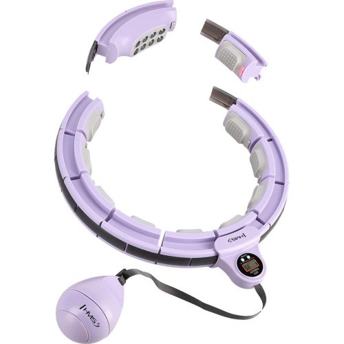 HHM13 HULA HOOP VIOLET MAGNETIC WITH WEIGHT + COUNTER HMS