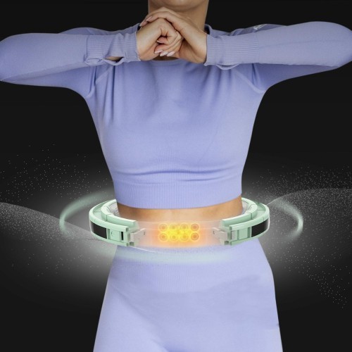 HHM13 HULA HOOP GREEN MAGNETIC WITH WEIGHT + COUNTER HMS