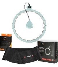 KOMPLEKTS HULA HOOP MAGNĒTISKAIS ZAĻŠ HHM14 AR ATSVARU + SKAITĪTĀJS HMS + JOSTAS BALSTS BR163 MELNS