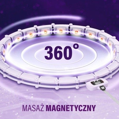 Magnētiskais hula riņķis HHM14 ar svaru un skaitītāju, violets HMS