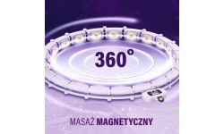 HHM14 HULA HOOP VIOLET MAGNETIC WITH WEIGHT + COUNTER HMS