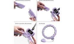 HHM14 HULA HOOP VIOLET MAGNETIC WITH WEIGHT + COUNTER HMS