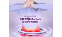 Магнитный хулахуп HHM14 с утяжелителем и счетчиком, фиолетовый HMS