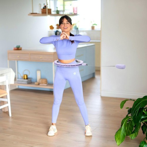 HHM14 HULA HOOP VIOLET MAGNETIC WITH WEIGHT + COUNTER HMS