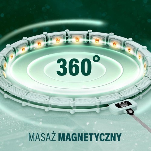Магнитный обруч HHM14 HMS с утяжелителем и счетчиком, зеленый