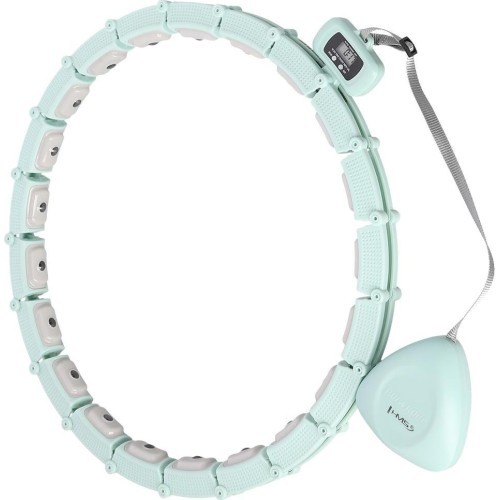 HHM14 HULA HOOP GREEN MAGNETIC WITH WEIGHT + COUNTER HMS