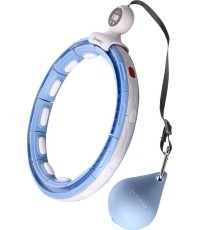 HHM15 HULA HOOP ZILS MAGNĒTISKS AR ATSVARU + SKAITĪTĀJS HMS