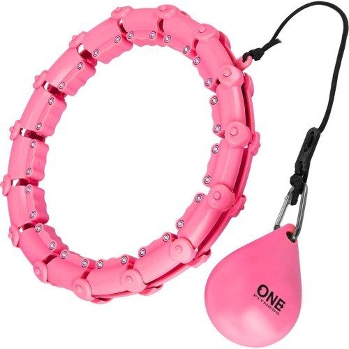 OHA02 HULA HOP PINK WITH WEIGHT ONE FITNESS