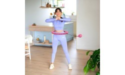 OHA02 HULA HOP PINK WITH WEIGHT ONE FITNESS
