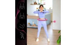 OHA02 HULA HOP PINK WITH WEIGHT ONE FITNESS