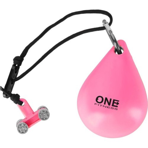 Розовый обруч с утяжелителем OHA02 One Fitness