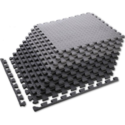 Multipack Puzzle Mat For Gym Equipment HMS Premium MP12, Dark Gray