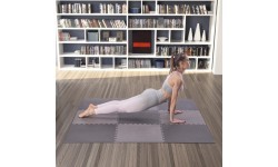 Multipack Puzzle Mat For Gym Equipment HMS Premium MP12, Dark Gray