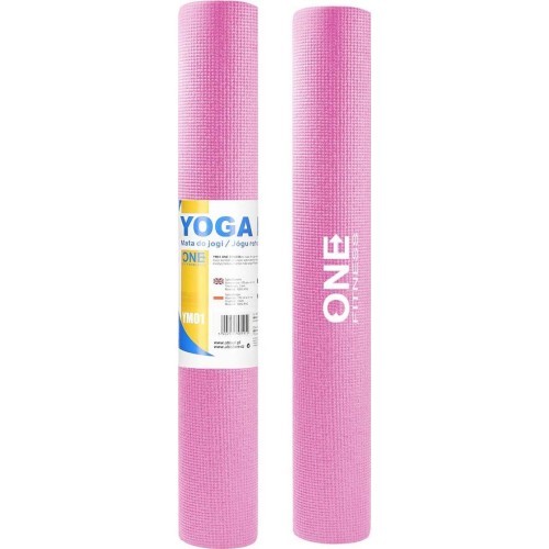 YM01 YOGA MAT (pink) ONE FITNESS