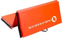 Gymnastic Foldable Mattress HMS Premium MGS01, 2400x1200mm, Red